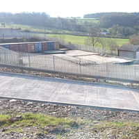 Security fencing arrives at Tavistock Self Storage in March 2017